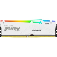 Модуль пам'яті для комп'ютера DDR5 16GB 5200 MHz FURY Beast White RGB Kingston Fury (ex.HyperX) (KF5