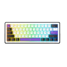 Клавіатура Hator Hellyberry HK60 Mechanical Linear RGB Wireless/Bluetooth/USB UA White/Violet (HK60_