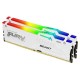 Модуль пам'яті для комп'ютера DDR5 64GB (2x32GB) 6400 MHz Beast White RGB EXPO Kingston Fury (ex.Hyp