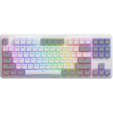 Клавіатура Hator Rockfall 3 Mecha TKL QMK/VIA Orange Wireless White (HTK851UA)