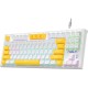 Клавіатура Aula F3032 keycaps plus 21 Yellow keys KRGD Red USB UA White (6948391204680) Клавіатура Aula F3032 keycaps plus 21 Yellow keys KRGD Red USB UA White (6948391204680)
