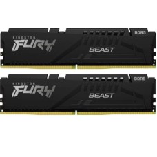 Модуль пам'яті для комп'ютера DDR5 16GB (2x8GB) 6000 MHz Beast Black EXPO Kingston Fury (ex.HyperX)