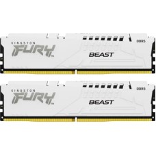 Модуль пам'яті для комп'ютера DDR5 32GB (2x16GB) 6400 MHz Beast White XMP Kingston Fury (ex.HyperX)