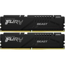 Модуль пам'яті для комп'ютера DDR5 32GB (2x16GB) 5200 MHz Beast Black Kingston Fury (ex.HyperX) (KF5