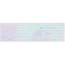 Клавіатура Canyon HKB-W11 Slim Dual Mode Wireless/Bluetooth RGB UA White (CNS-HBTK11W) Клавіатура Canyon HKB-W11 Slim Dual Mode Wireless/Bluetooth RGB UA White (CNS-HBTK11W)