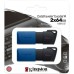 USB флеш накопичувач Kingston 2x64GB DataTraveler Exodia M Black/Blue USB 3.2 (DTXM/64GB-2P)