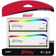Модуль пам'яті для комп'ютера DDR4 16GB (2x8GB) 3200 MHz Beast White RGB SE Kingston Fury (ex.HyperX