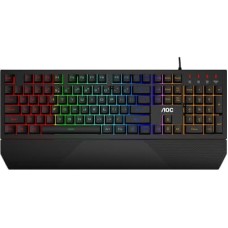 Клавіатура AOC GK200 Rainbow LED USB Black (GK200D32R)