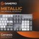 Клавіатура GamePro Genesis Metallic MK144G Outemu Red Switch USB UA Gray (MK144G)