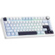 Клавіатура Aula F75 Pink Switch USB UA White (6978080504883)