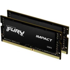 Модуль пам'яті для ноутбука SoDIMM DDR4 32GB (2x16GB) 2666 MHz Fury Impact Kingston Fury (ex.HyperX)