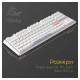 Клавіатура Ducky One 3 TKL Cherry MX Brown RGB UA USB White (DKON2187ST-BUAPXPWWWSC1)
