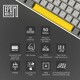 Клавіатура Epomaker EP84 Plus 75 Wisteria Linear Switch Hot-Swap RGB Wireless/Bluetooth/USB UA White