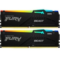 Модуль пам'яті для комп'ютера DDR5 64GB (2x32GB) 5600 MHz Beast RGB Kingston Fury (ex.HyperX) (KF556