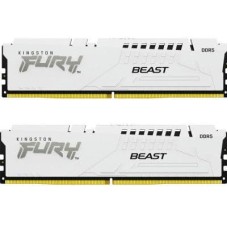 Модуль пам'яті для комп'ютера DDR5 64GB (2x32GB) 6000 MHz Beast White Kingston Fury (ex.HyperX) (KF5