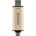 USB флеш накопичувач Transcend 128GB JetFlash 930 Gold-Black USB 3.2/Type-C (TS128GJF930C)