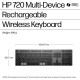 Клавіатура HP 720 Multi-Device Rechargeable Wireless/Bluetooth UA Black (9T5B1AA) Клавіатура HP 720 Multi-Device Rechargeable Wireless/Bluetooth UA Black (9T5B1AA)