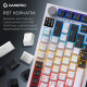 Клавіатура GamePro Asgard Valhalla Pro QLAB Sakura Switch RGB Bluetooth/Wireless/USB-C UA White (MK1 Клавіатура GamePro Asgard Valhalla Pro QLAB Sakura Switch RGB Bluetooth/Wireless/USB-C UA White (MK1