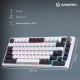 Клавіатура GamePro Asgard Valhalla Pro QLAB Sakura Switch RGB Bluetooth/Wireless/USB-C UA White (MK1 Клавіатура GamePro Asgard Valhalla Pro QLAB Sakura Switch RGB Bluetooth/Wireless/USB-C UA White (MK1