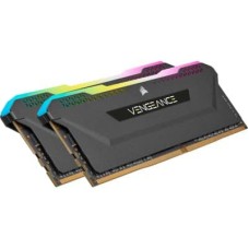 Модуль пам'яті для комп'ютера DDR4 32GB (2x16GB) 3200 MHz Vengeance RGB PRO SL Black Corsair (CMH32G