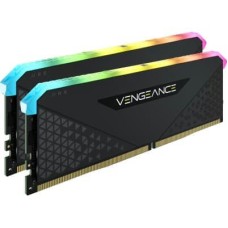 Модуль пам'яті для комп'ютера DDR4 32GB (2x16GB) 3600 MHz Vengeance RGB RS Black Corsair (CMG32GX4M2